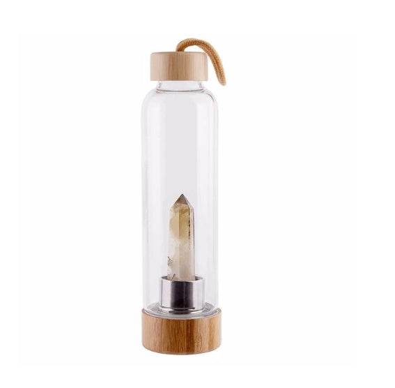 Crystal & Bamboo Water Bottle