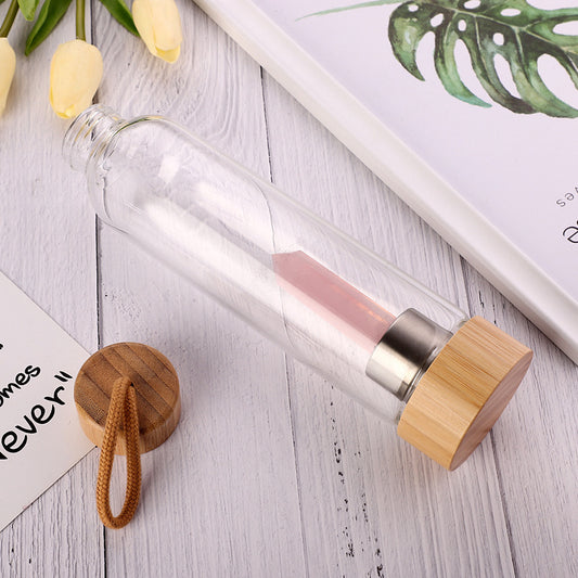 Crystal & Bamboo Water Bottle