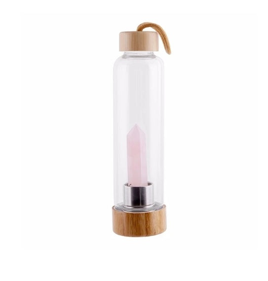 Crystal & Bamboo Water Bottle